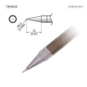 TIP,CONICAL,R0.2 X 12MM,FX-9701/9702